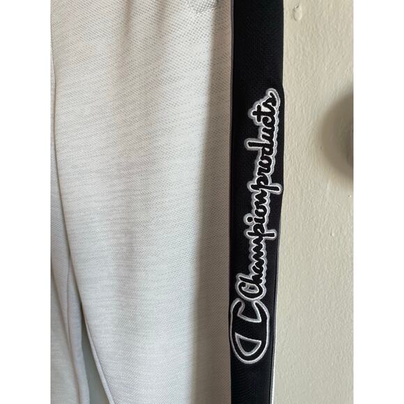 Vintage Champion Joggers Gray Black Size L w/ drawstring - Picture 3 of 6